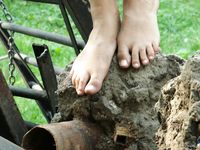 Feet - Margarita - 2008-11-17 Teasing bare feet