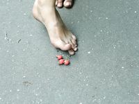 Feet - Margarita - 2008-11-17 Teasing bare feet