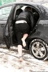 Feet - Margarita A - 2013-01-29 Barefoot car driver girl