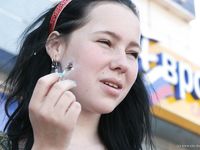 Feet - Maria A -2009-07-24 Barefoot walk in the city