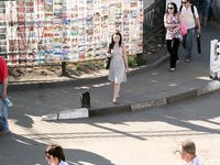 Feet - Maria A -2009-07-24 Barefoot walk in the city