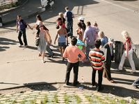 Feet - Maria A -2009-07-24 Barefoot walk in the city