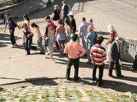 Feet - Maria A -2009-07-24 Barefoot walk in the city