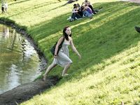 Feet - Maria A -2009-07-24 Barefoot walk in the city