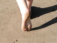 Feet - Maria A -2009-07-24 Barefoot walk in the city