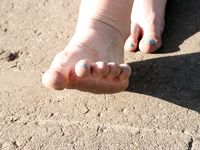 Feet - Maria A -2009-07-24 Barefoot walk in the city