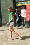 Feet - Maria D - 2014-04-04 Slender girl in shorts