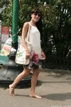 Feet - Marina A - 2012-12-07 Beauty in light summer dress and sunglasses