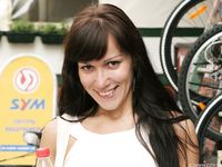 Feet - Marina A - 2012-12-07 Beauty in light summer dress and sunglasses