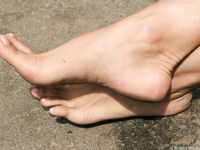 Feet - Marina A - 2012-12-07 Beauty in light summer dress and sunglasses