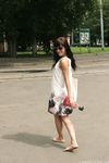 Feet - Marina A - 2012-12-07 Beauty in light summer dress and sunglasses