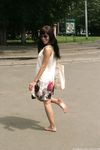 Feet - Marina A - 2012-12-07 Beauty in light summer dress and sunglasses