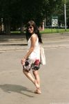 Feet - Marina A - 2012-12-07 Beauty in light summer dress and sunglasses