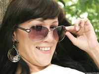 Feet - Marina A - 2012-12-07 Beauty in light summer dress and sunglasses