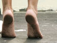 Feet - Marina A - 2012-12-07 Beauty in light summer dress and sunglasses