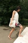 Feet - Marina A - 2012-12-07 Beauty in light summer dress and sunglasses