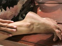 Feet - Marina A - 2012-12-07 Beauty in light summer dress and sunglasses