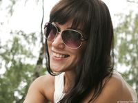 Feet - Marina A - 2012-12-07 Beauty in light summer dress and sunglasses