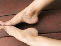 Feet - Marina A - 2012-12-07 Beauty in light summer dress and sunglasses