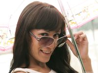 Feet - Marina A - 2012-12-07 Beauty in light summer dress and sunglasses