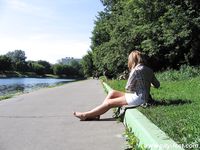 Feet - Marinka - 2007-07-07 Barefoot coquettish girl