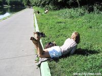 Feet - Marinka - 2007-07-07 Barefoot coquettish girl