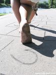 Feet - Marinka - 2007-07-07 Barefoot coquettish girl