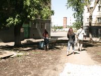 Feet - Marisha + Galya - 2007-07-31 Barefoot trips to Russian towns. Tcheboksary