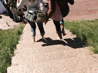 Feet - Marisha + Galya - 2007-07-31 Barefoot trips to Russian towns. Tcheboksary