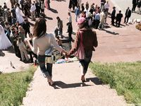 Feet - Marisha + Galya - 2007-07-31 Barefoot trips to Russian towns. Tcheboksary