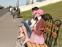Feet - Marisha + Galya - 2007-07-31 Barefoot trips to Russian towns. Tcheboksary