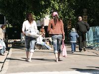 Feet - Marisha + Galya - 2007-07-31 Barefoot trips to Russian towns. Tcheboksary