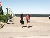 Feet - Marisha + Galya - 2007-07-31 Barefoot trips to Russian towns. Tcheboksary