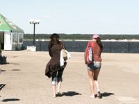 Feet - Marisha + Galya - 2007-07-31 Barefoot trips to Russian towns. Tcheboksary