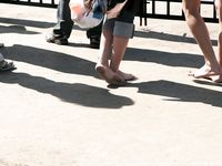 Feet - Marisha + Galya - 2007-07-31 Barefoot trips to Russian towns. Tcheboksary