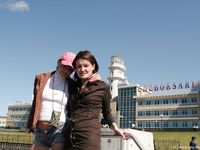 Feet - Marisha + Galya - 2007-07-31 Barefoot trips to Russian towns. Tcheboksary