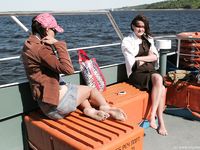 Feet - Marisha + Galya - 2007-07-31 Barefoot trips to Russian towns. Tcheboksary