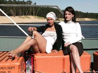 Feet - Marisha + Galya - 2007-07-31 Barefoot trips to Russian towns. Tcheboksary