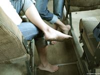 Feet - Marisha + Galya - 2007-07-31 Barefoot trips to Russian towns. Tcheboksary