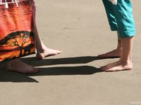 Feet - Marisha + Ksusha - 2007-06-01 Barefoot trips to Russian towns. Serpukhov