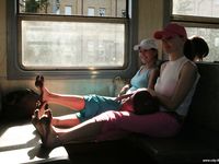 Feet - Marisha + Ksusha - 2007-06-01 Barefoot trips to Russian towns. Serpukhov