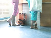 Feet - Marisha + Ksusha - 2007-06-01 Barefoot trips to Russian towns. Serpukhov