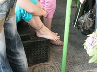 Feet - Marisha + Ksusha - 2007-06-01 Barefoot trips to Russian towns. Serpukhov