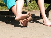 Feet - Marisha + Ksusha - 2007-06-01 Barefoot trips to Russian towns. Serpukhov