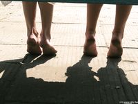 Feet - Marisha + Ksusha - 2007-06-01 Barefoot trips to Russian towns. Serpukhov