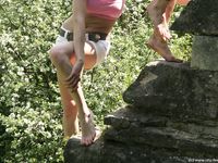 Feet - Marisha + Ksusha - 2007-06-01 Barefoot trips to Russian towns. Serpukhov