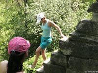 Feet - Marisha + Ksusha - 2007-06-01 Barefoot trips to Russian towns. Serpukhov