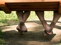 Feet - Marisha + Ksusha - 2007-06-01 Barefoot trips to Russian towns. Serpukhov