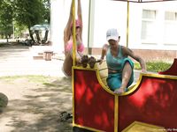 Feet - Marisha + Ksusha - 2007-06-01 Barefoot trips to Russian towns. Serpukhov