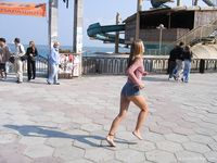 Feet - Mila + Alenka - 2005-11-27 Barefoot voyage to Feodosia